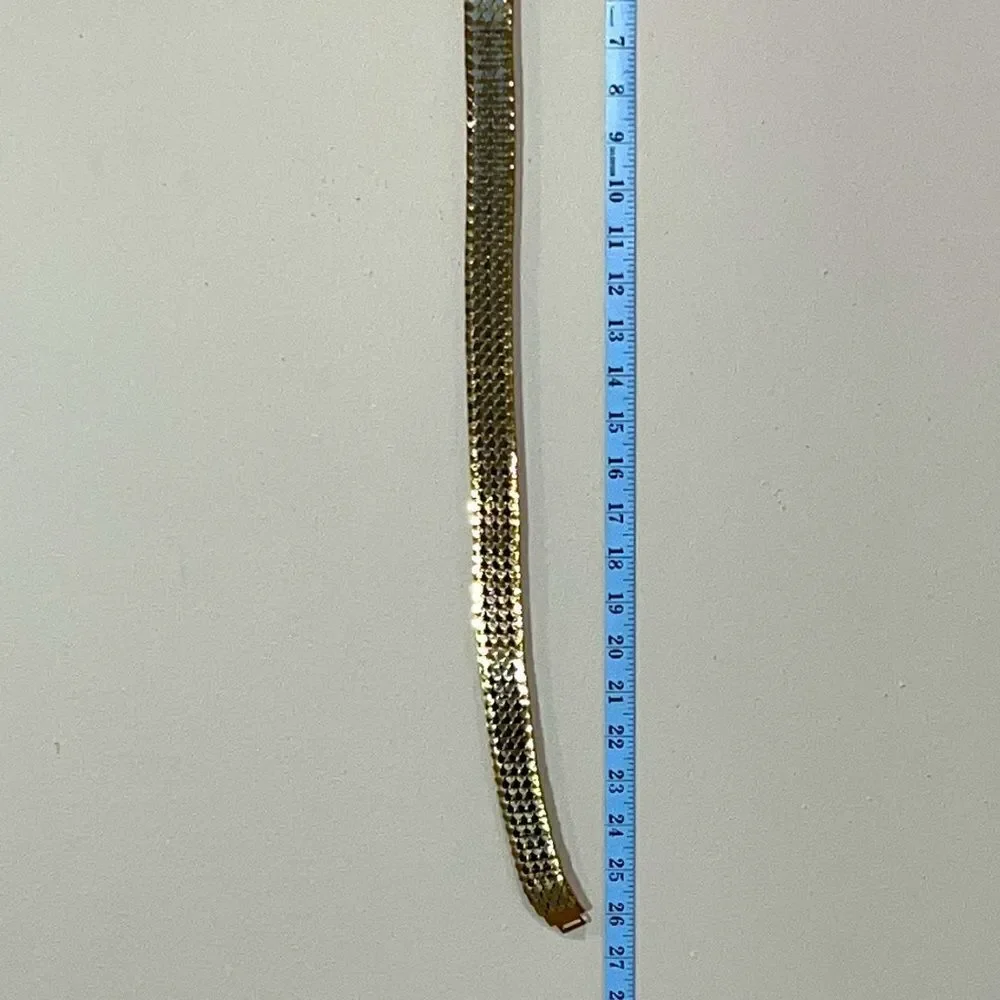 Vintage Gold & Silver Metallic Stretchy Belt